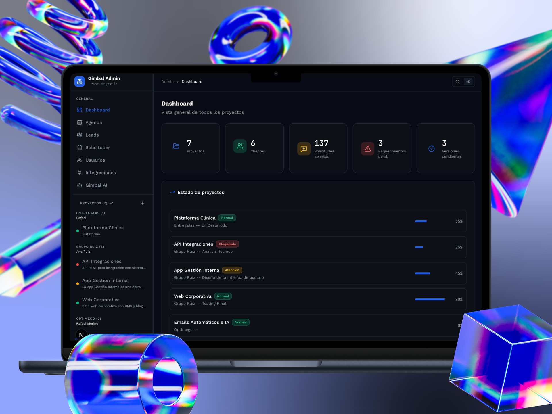 Plataforma de incidencias y features para una agencia de software